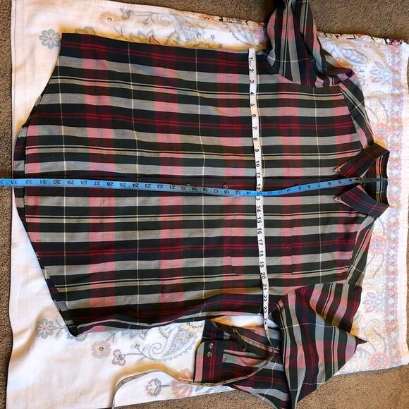 Roundtree&Yorke  Multi color stripe Wrinkle Free Men Dress shirt L Career Office - Picture 3 of 5